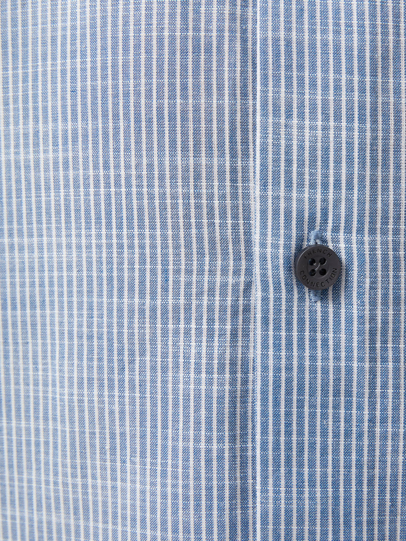 Slim Fit Cutaway Collar Stripe Shirt