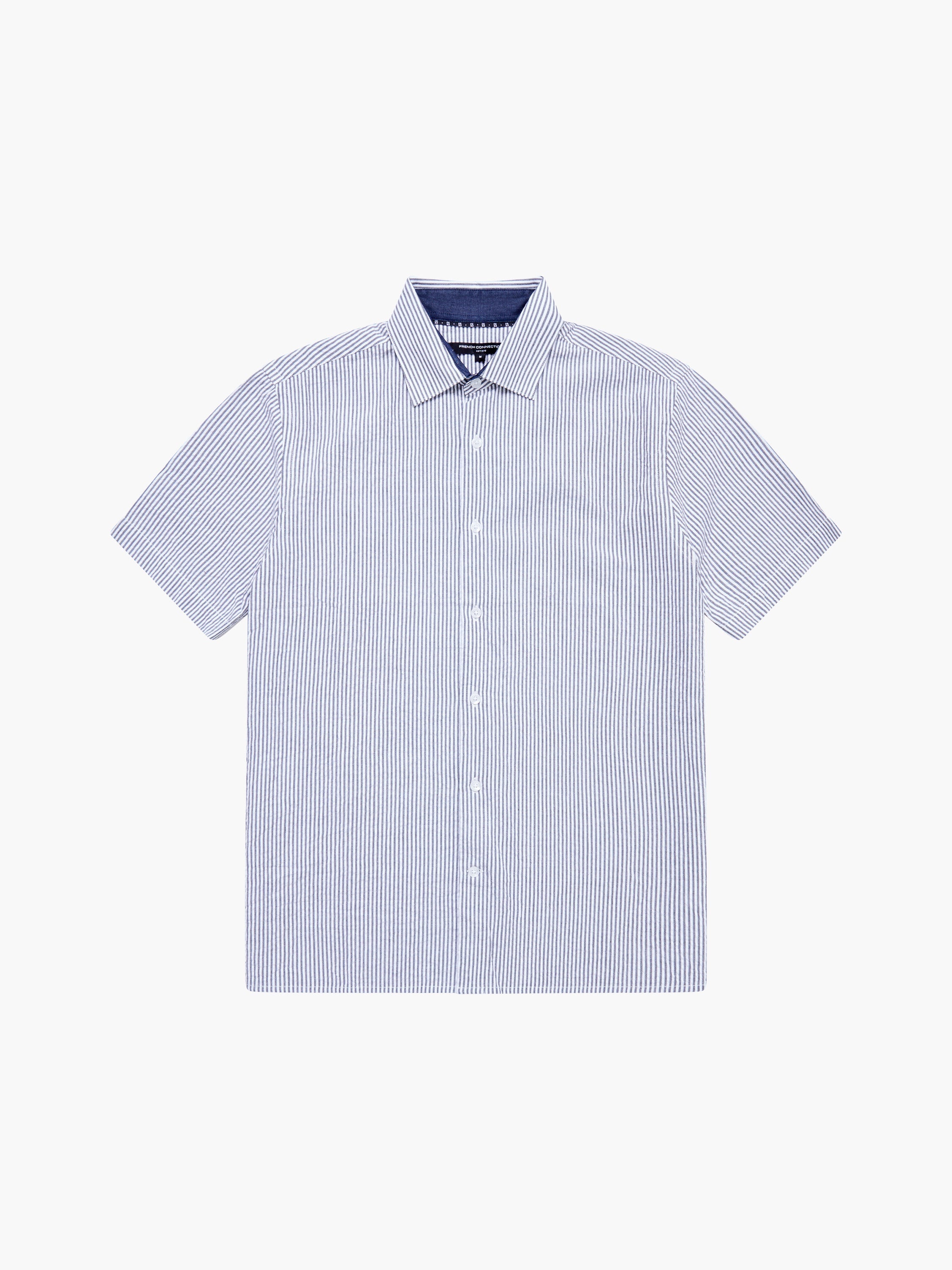 Ticking Stripe Short Sleeve Shirt