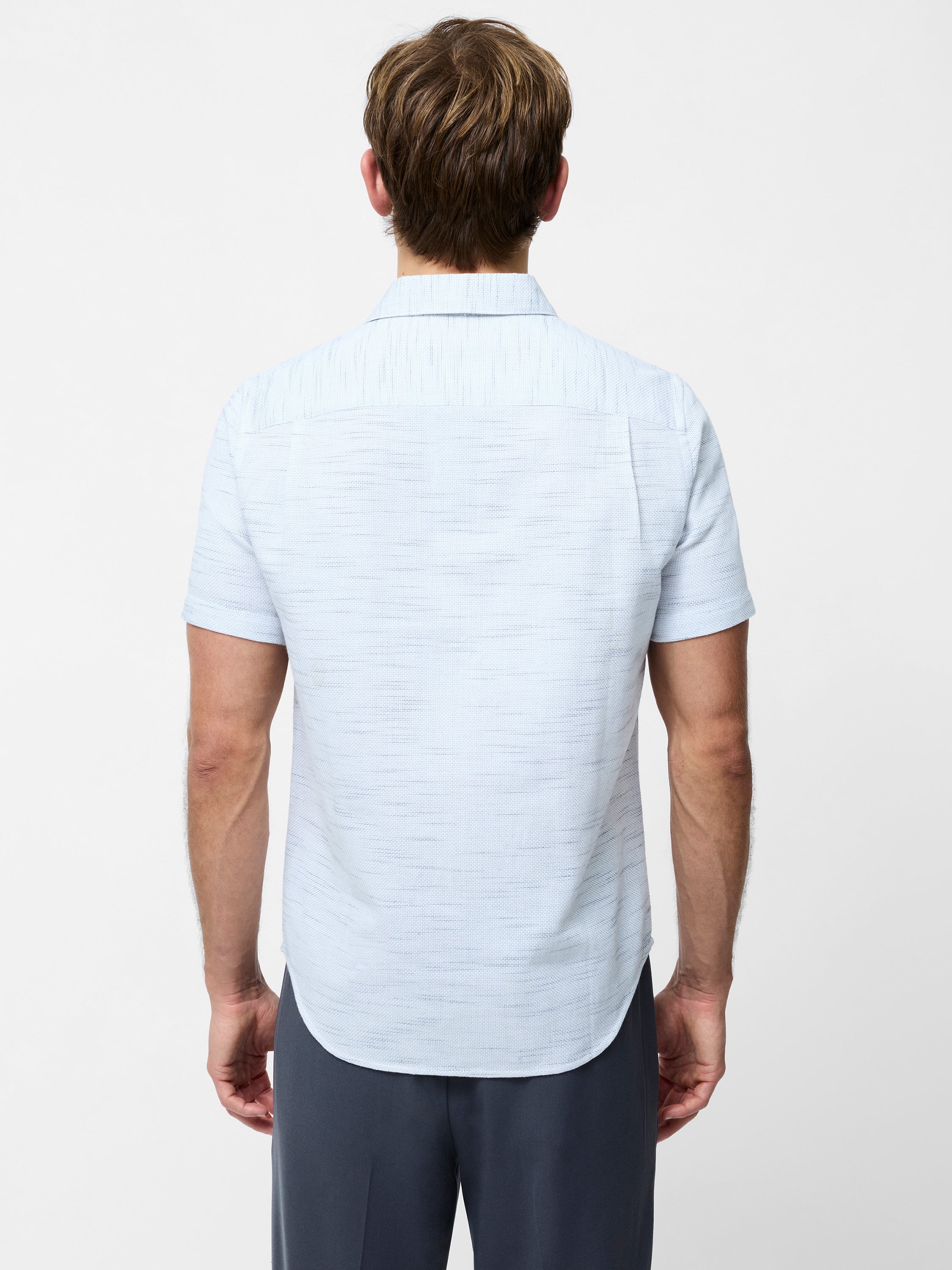 Short Sleeve Textured Regular Fit Shirt