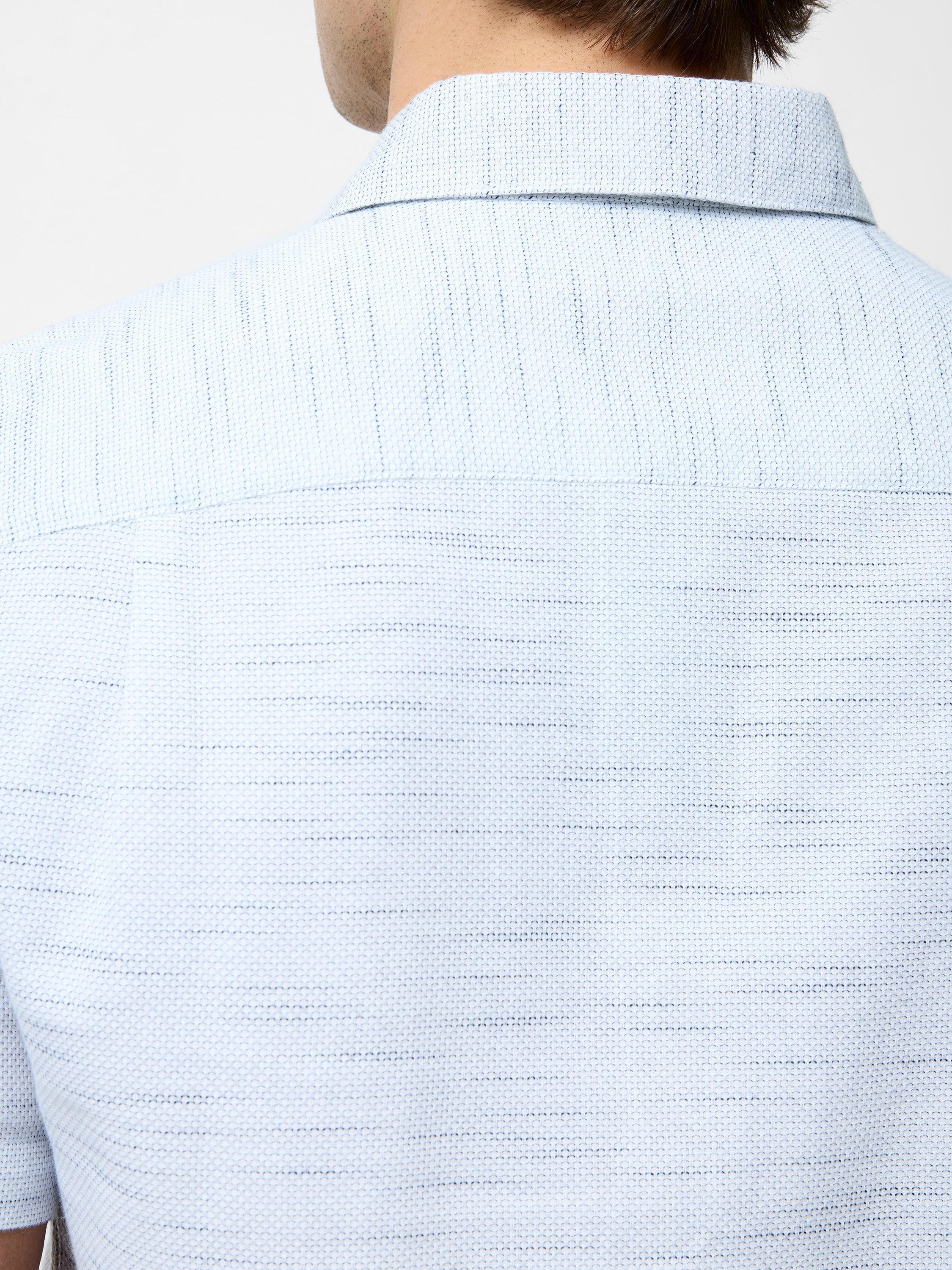 Short Sleeve Textured Regular Fit Shirt