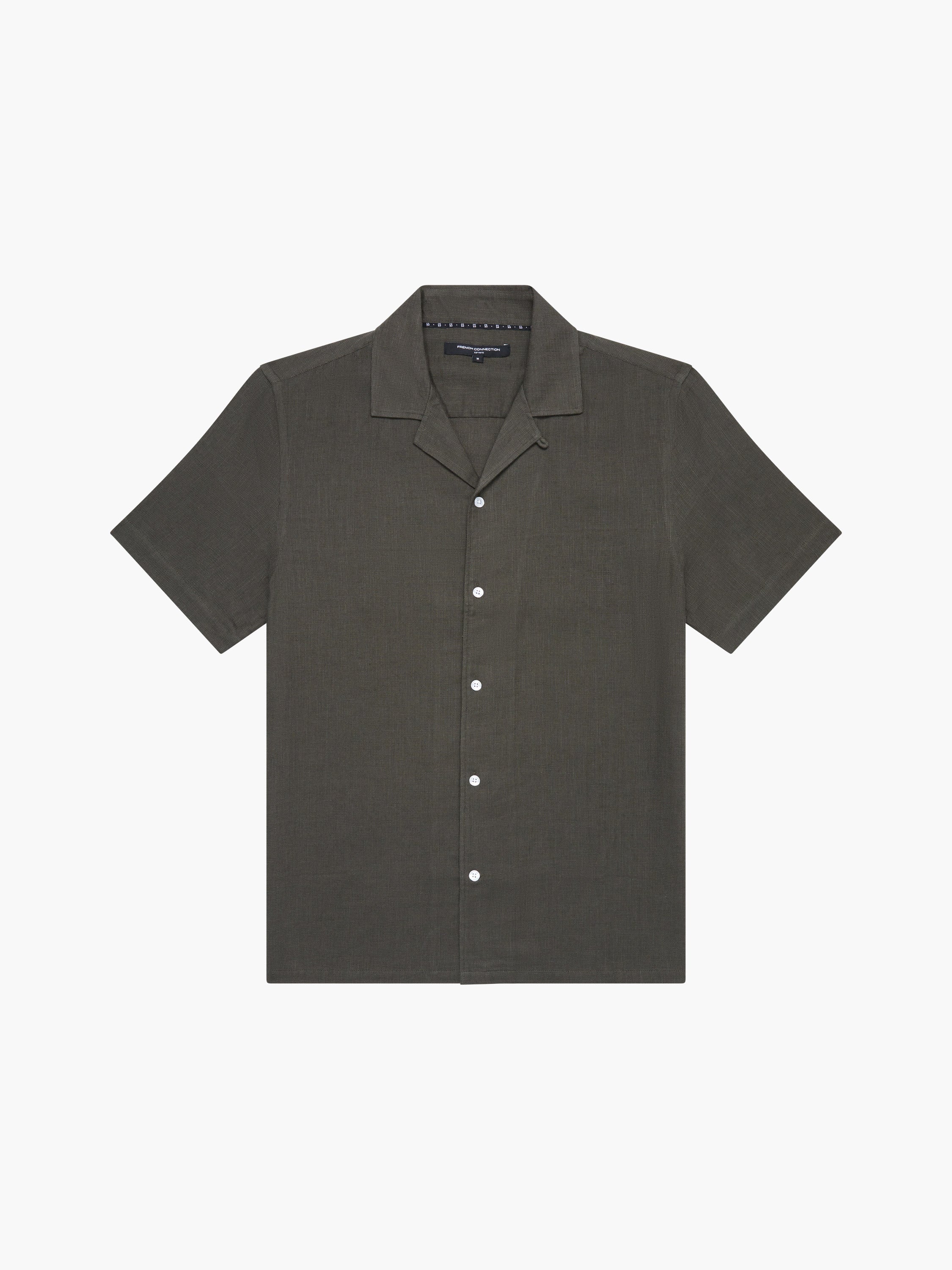 Short Sleeve Matty Weave Revere Shirt
