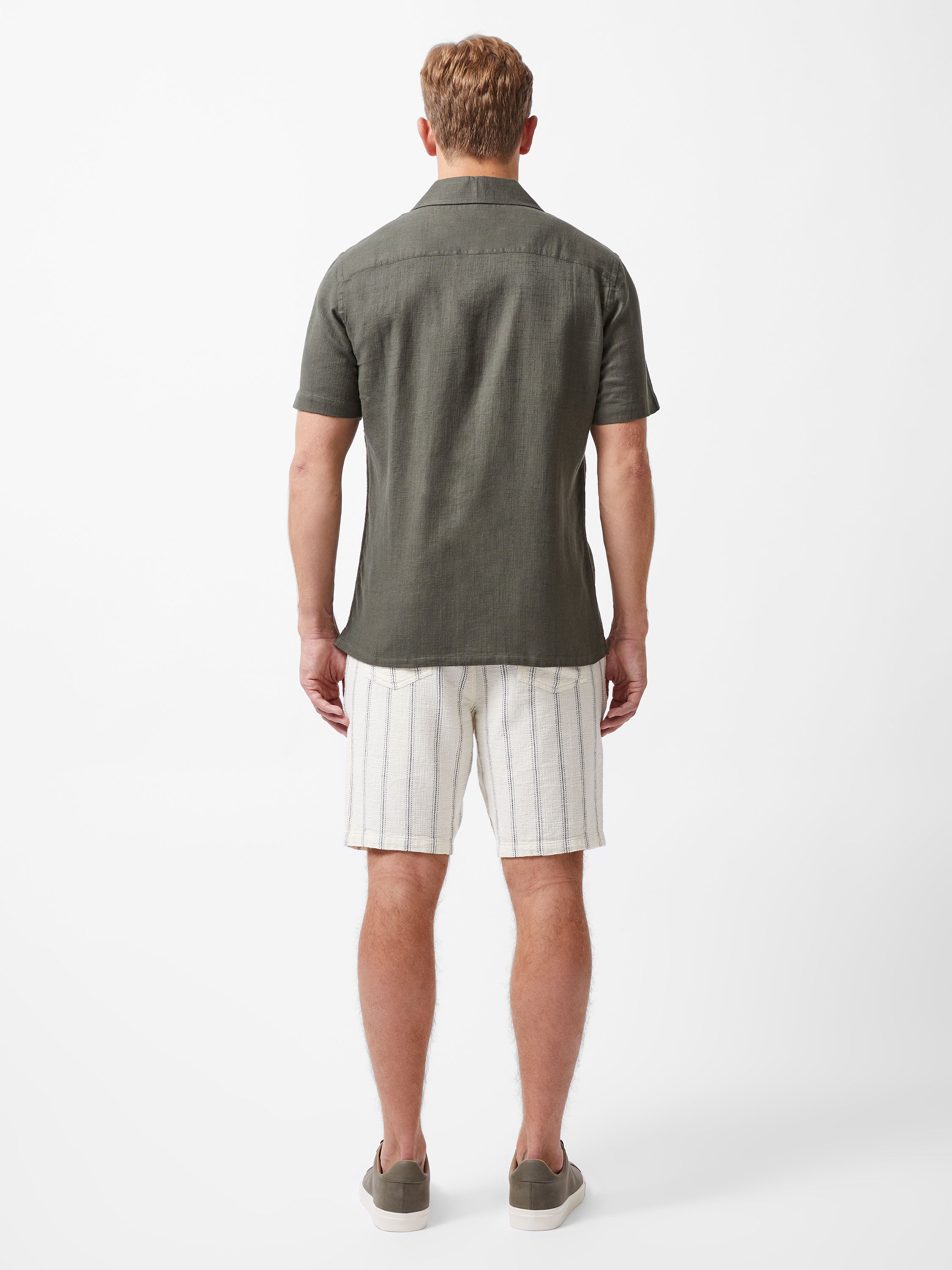 Short Sleeve Matty Weave Revere Shirt