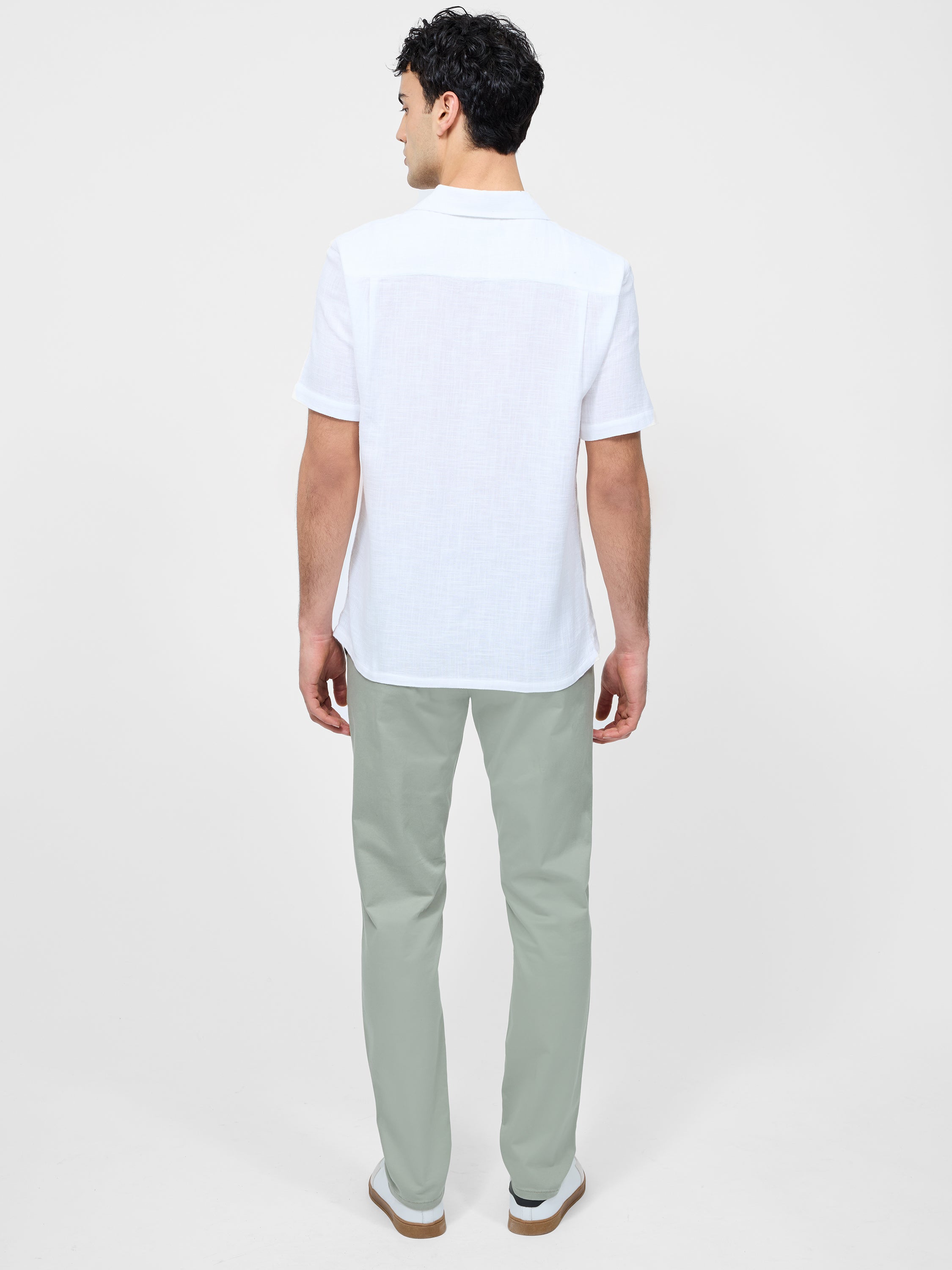 Short Sleeve Matty Weave Revere Shirt