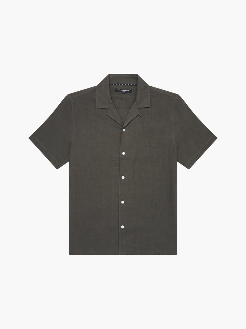 Short Sleeve Matty Weave Revere Shirt
