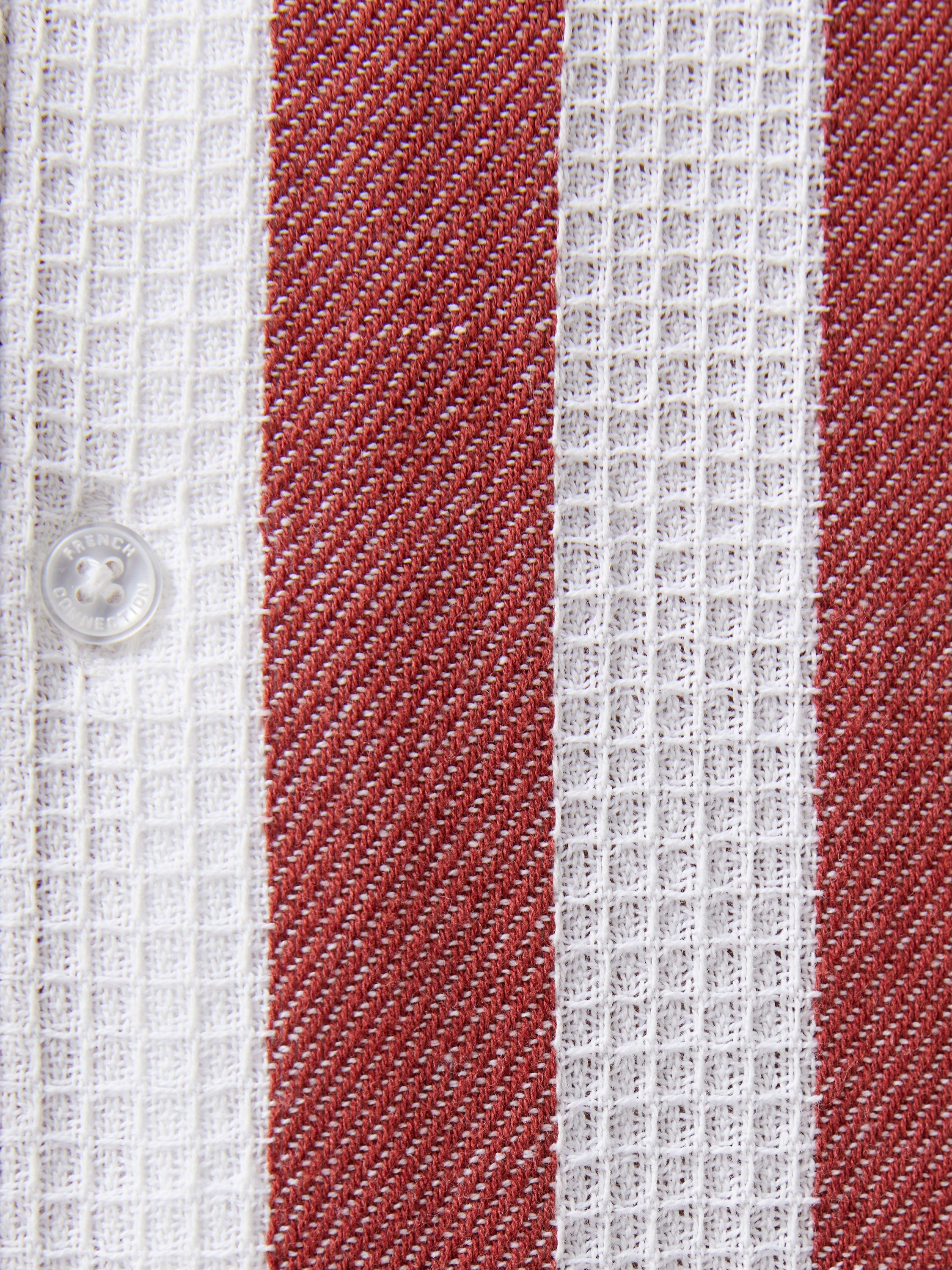 Waffle Stripe Short Sleeve Shirt