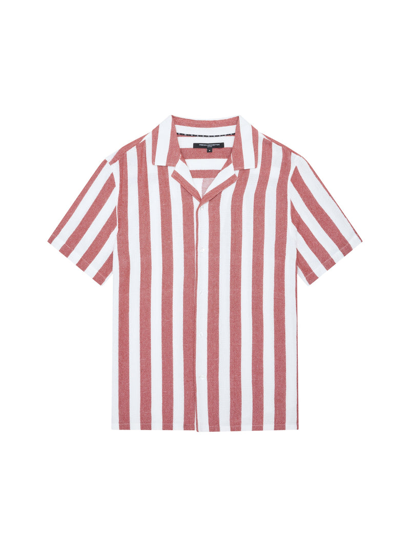 Waffle Stripe Short Sleeve Shirt