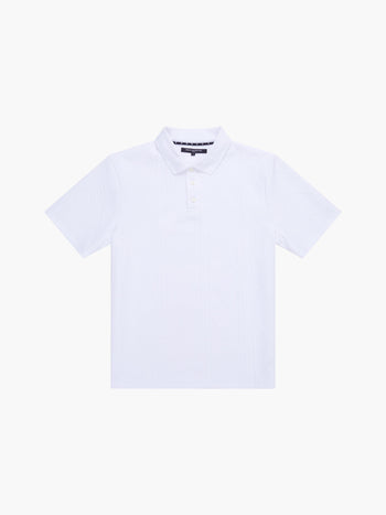 Jacquard Short Sleeve Polo Shirt