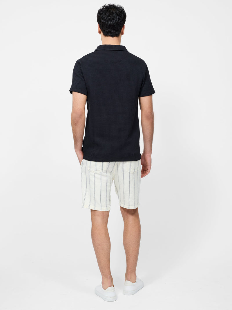 Short Sleeve Trophy Neck Polo Shirt