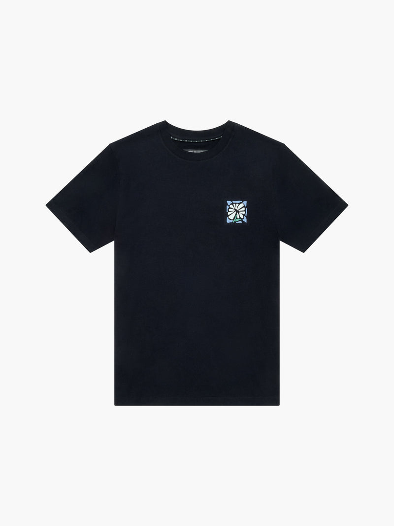 Abstract Flower Organic Graphic T-Shirt