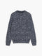 Crew Neck Cable Twist Knit Jumper