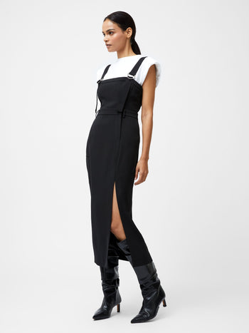 Harrie Suiting Pinafore Midi Dress