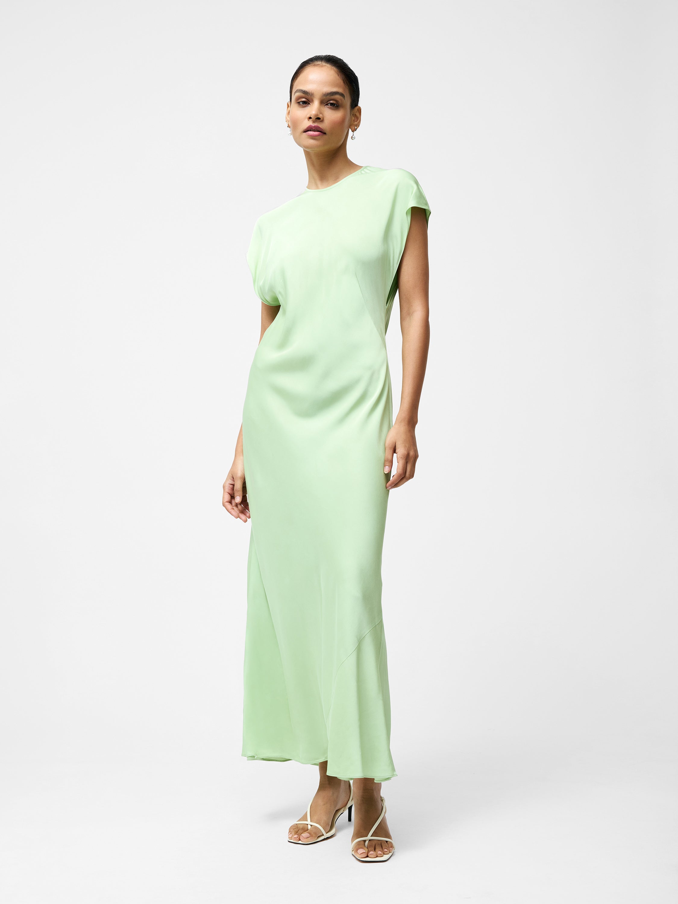 Ennis Eco Satin Column Shape Dress