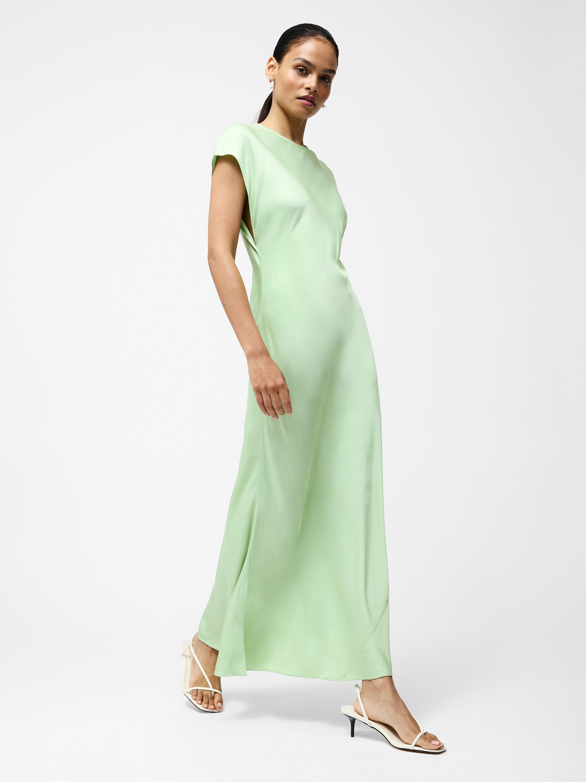 Ennis Eco Satin Column Shape Dress