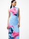 Smokey Placement Sleeveless Floral Maxi Dress