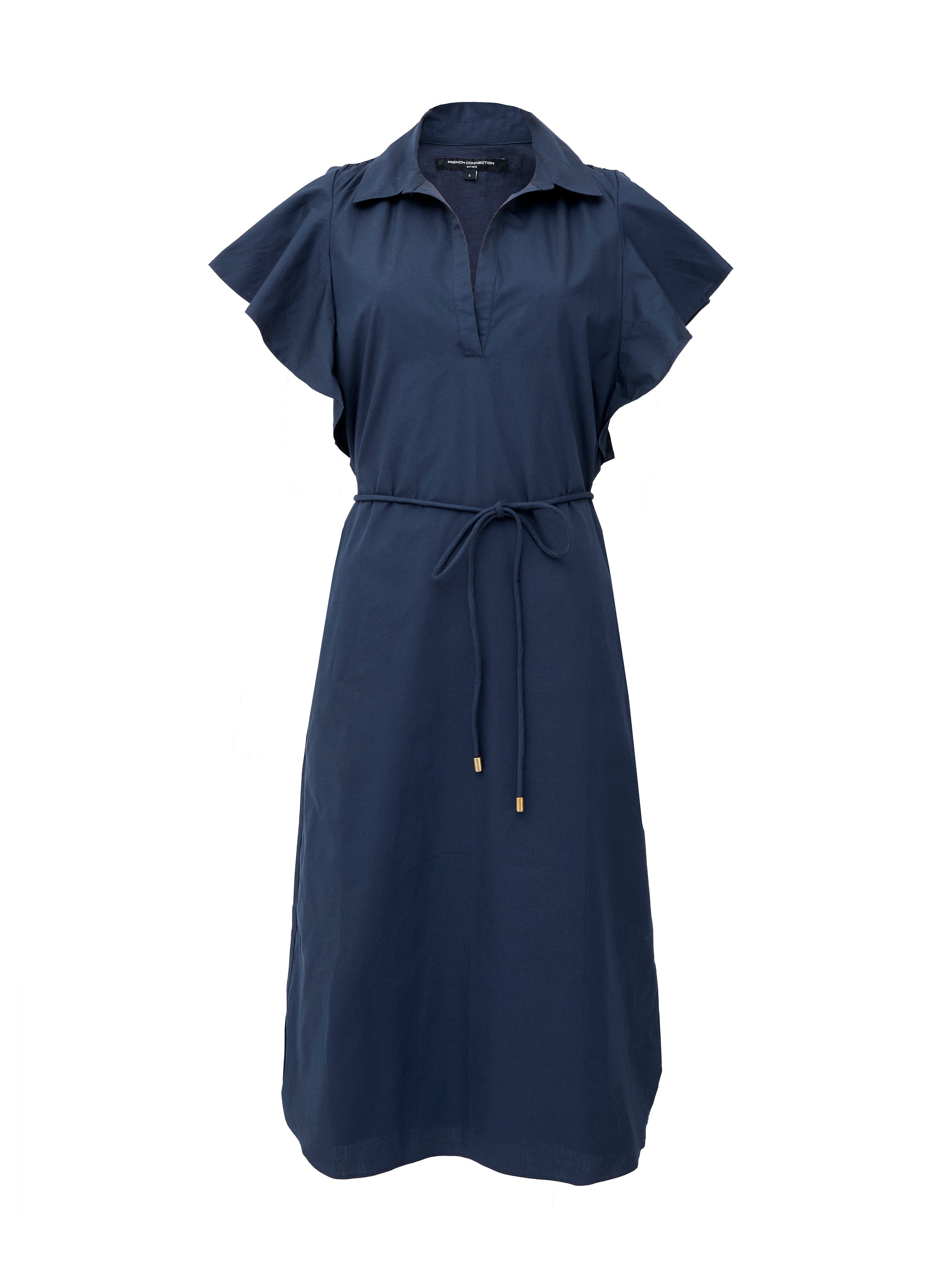 Cambria Cotton Belted Midi Dress