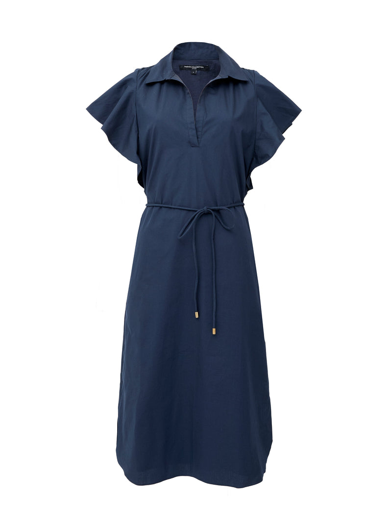 Cambria Cotton Belted Midi Dress