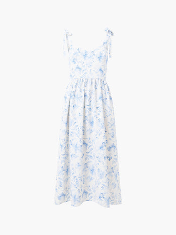Serenity Dale Crepe Midi Dress