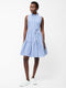 Tiered Stripe Poplin Dress