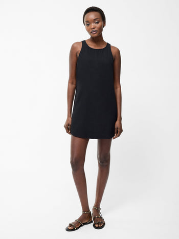 Linen Mix Shift Dress
