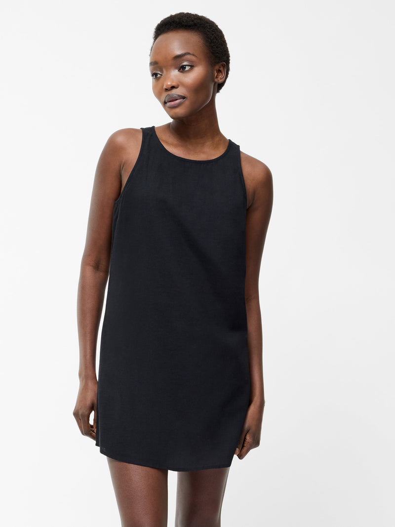 Linen Mix Shift Dress
