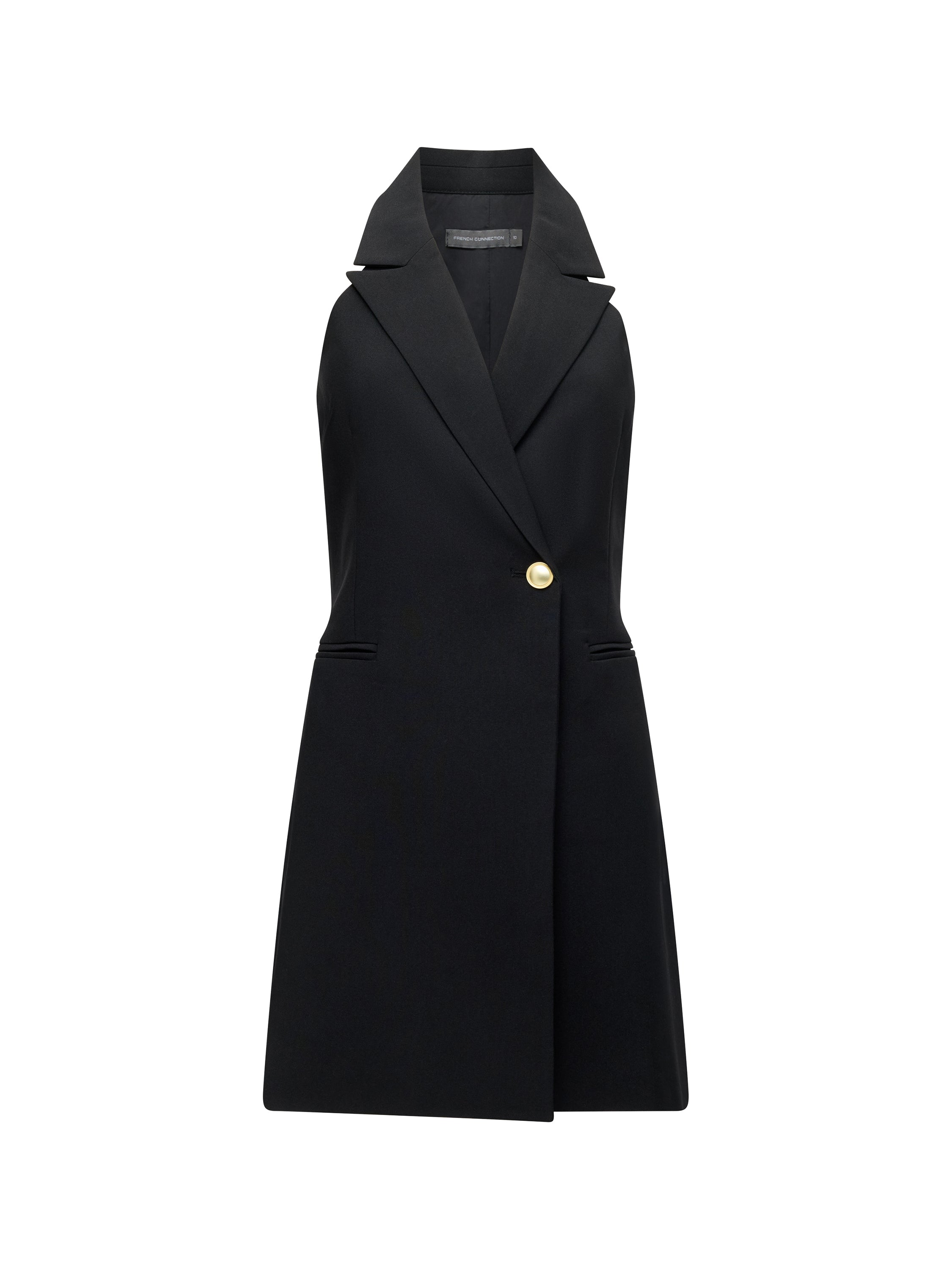 Halterneck Blazer Mini Dress