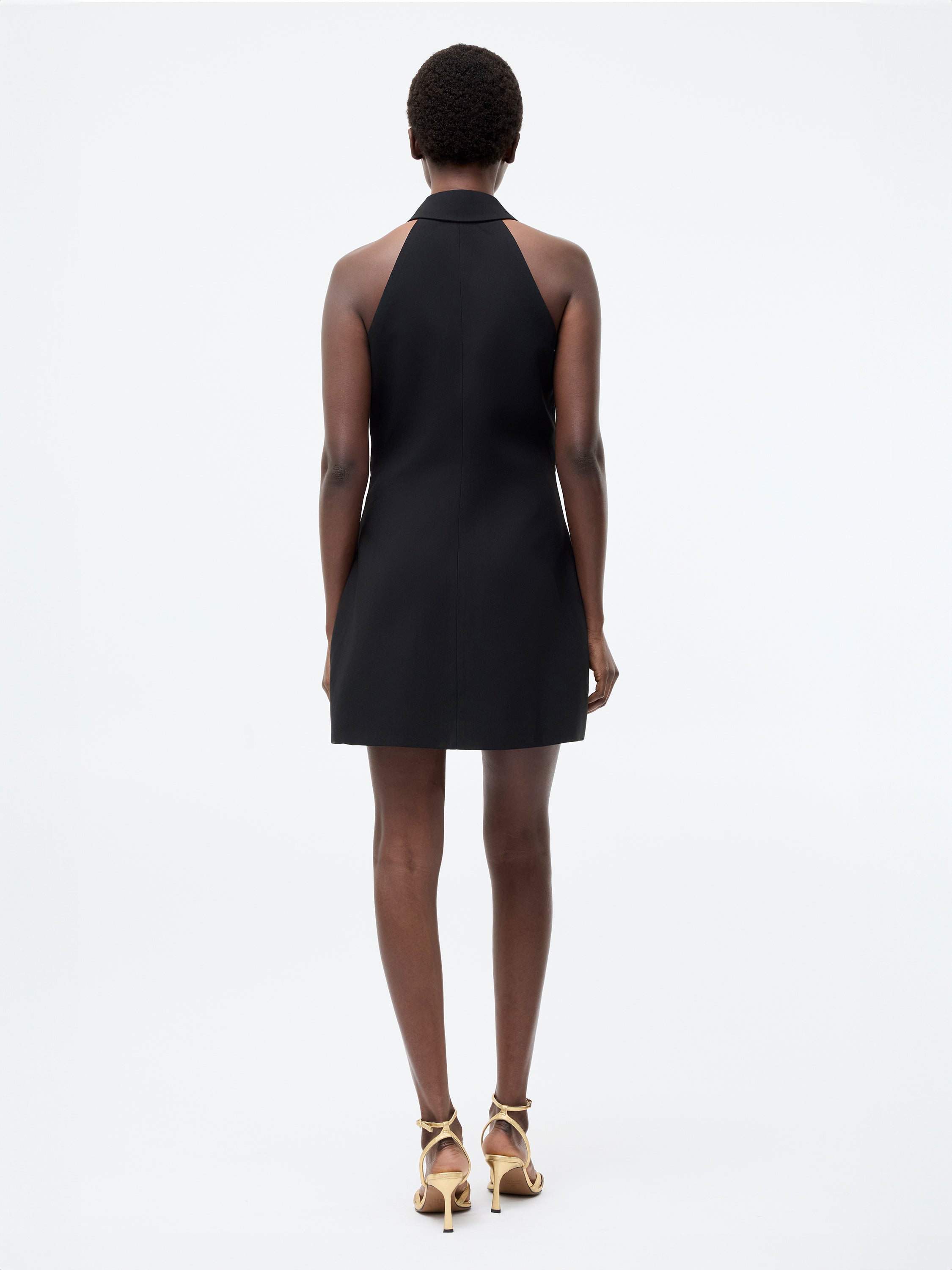 Halterneck Blazer Mini Dress