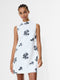 Madeline Floral Sequin Sleeveless Mini Dress