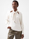 Carmen Recycled Crepe Tie Blouse