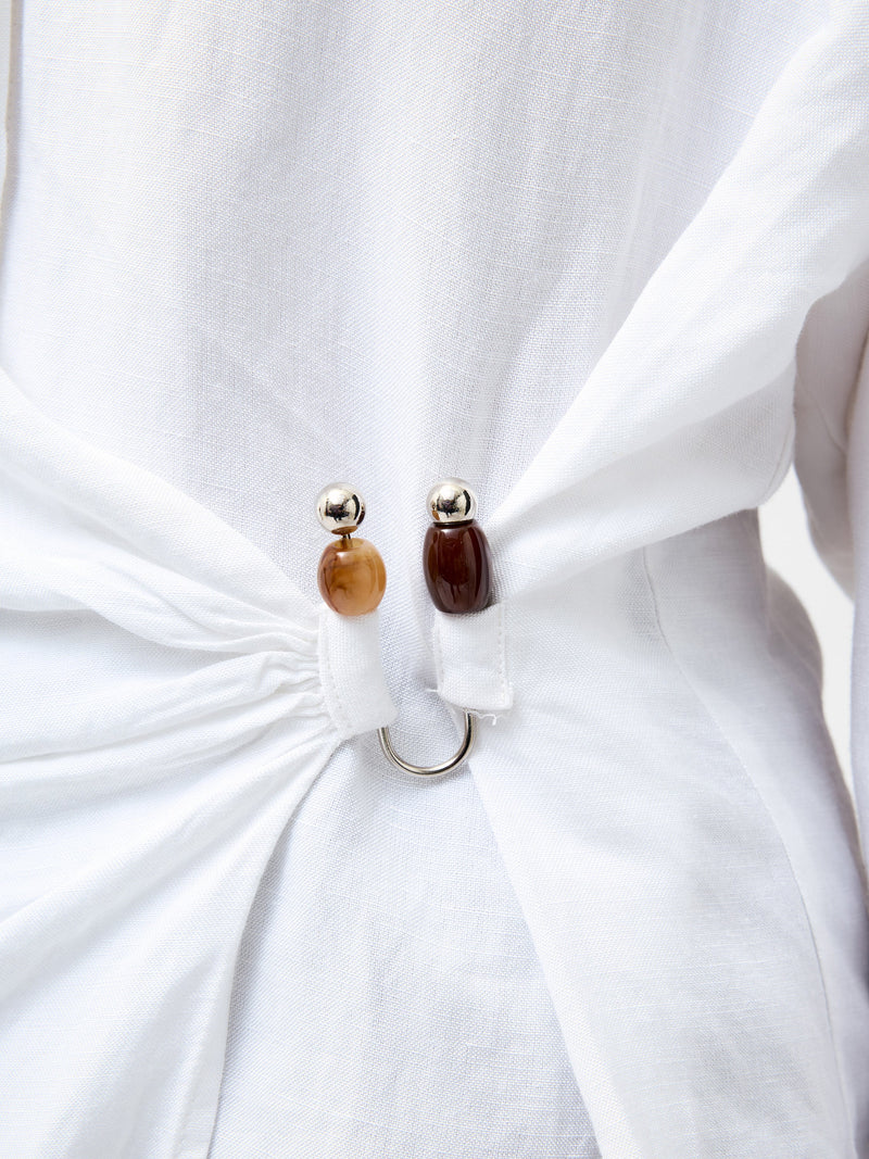Auri Linen Clasp Shirt