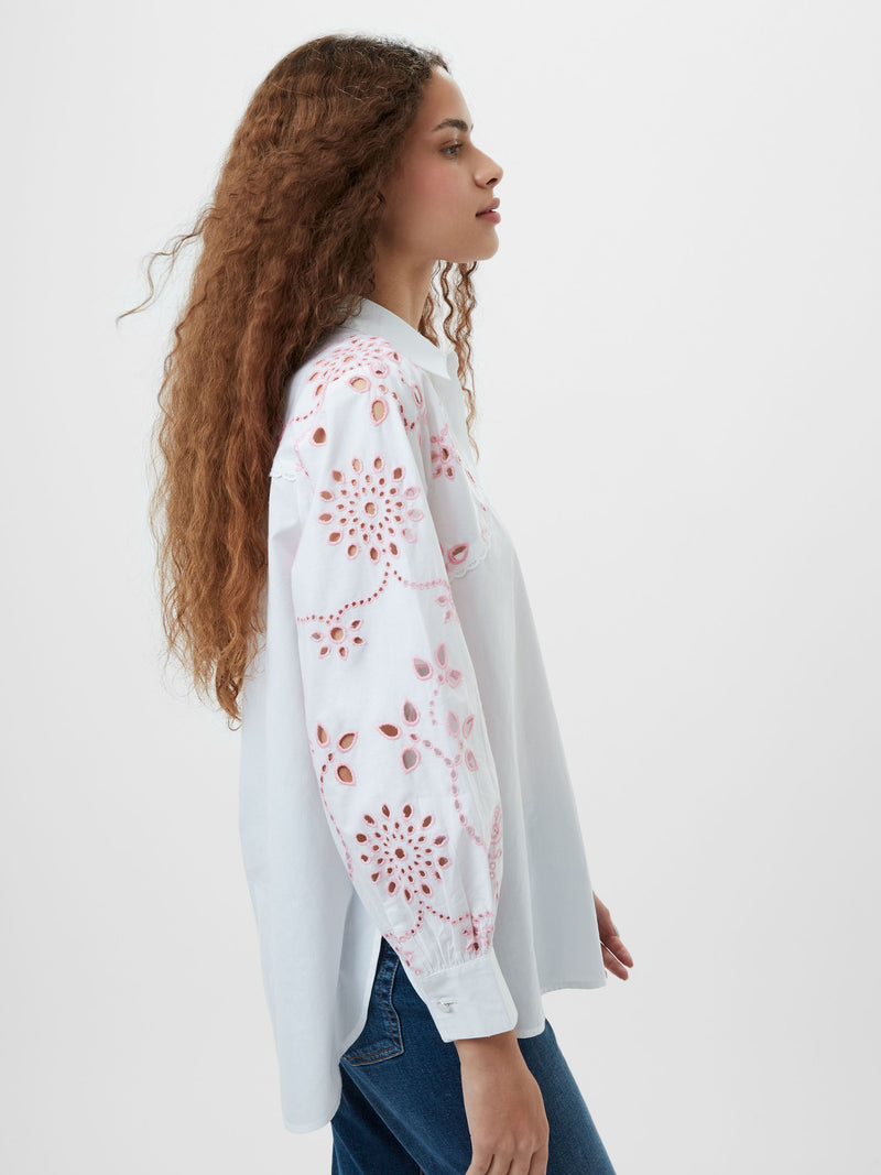 Cambria Cotton Embroidered Long Sleeve Shirt