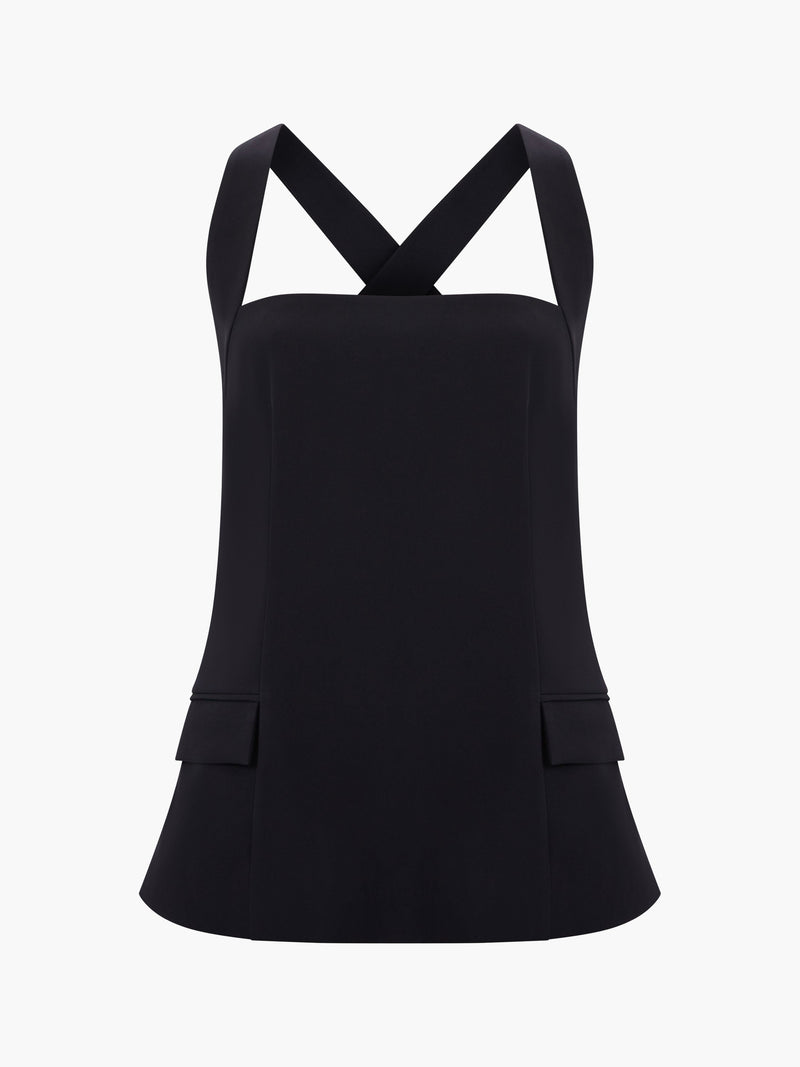 Harrie Tailored Cross Back Top