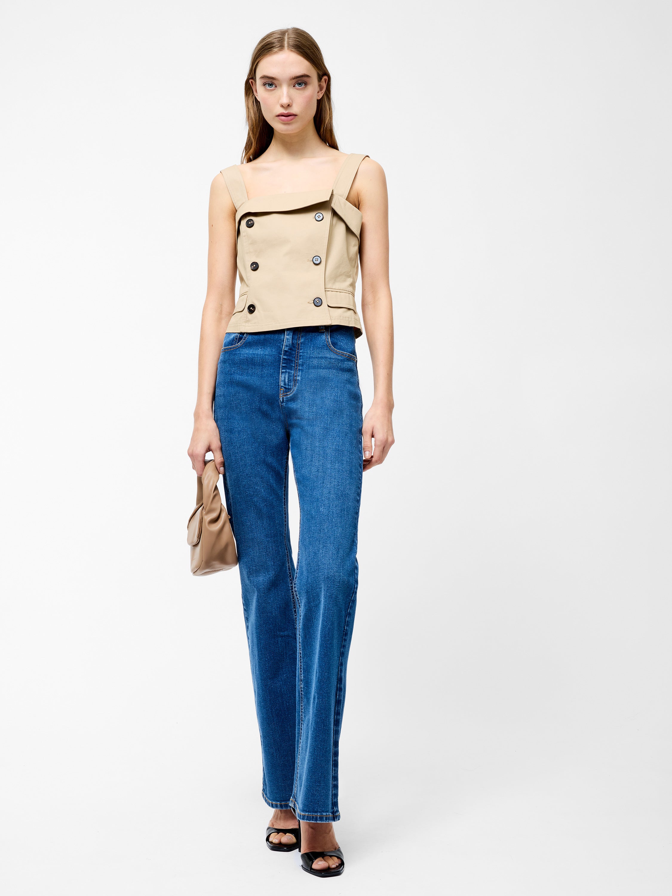 Double Breasted Trench Top