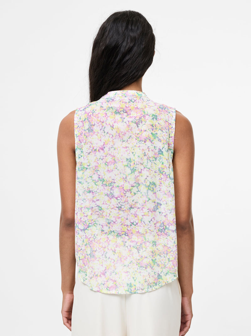 Donna Ruffle Sleeveless Top