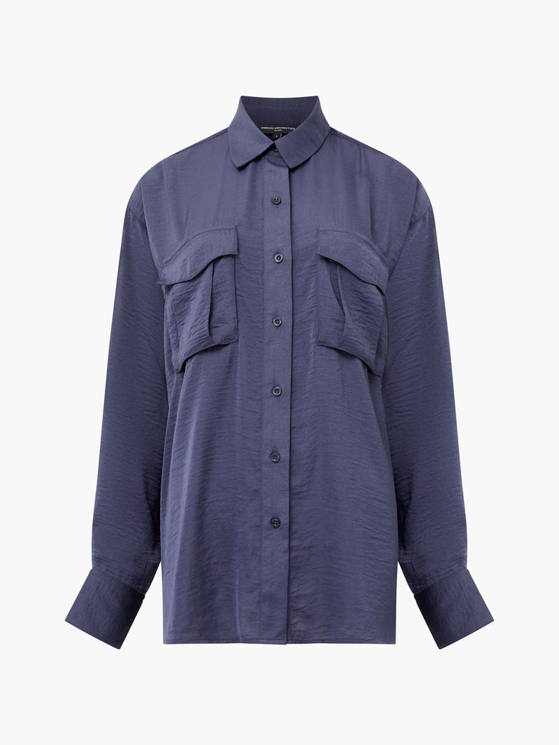 Paloma Satin Long Sleeve Shirt