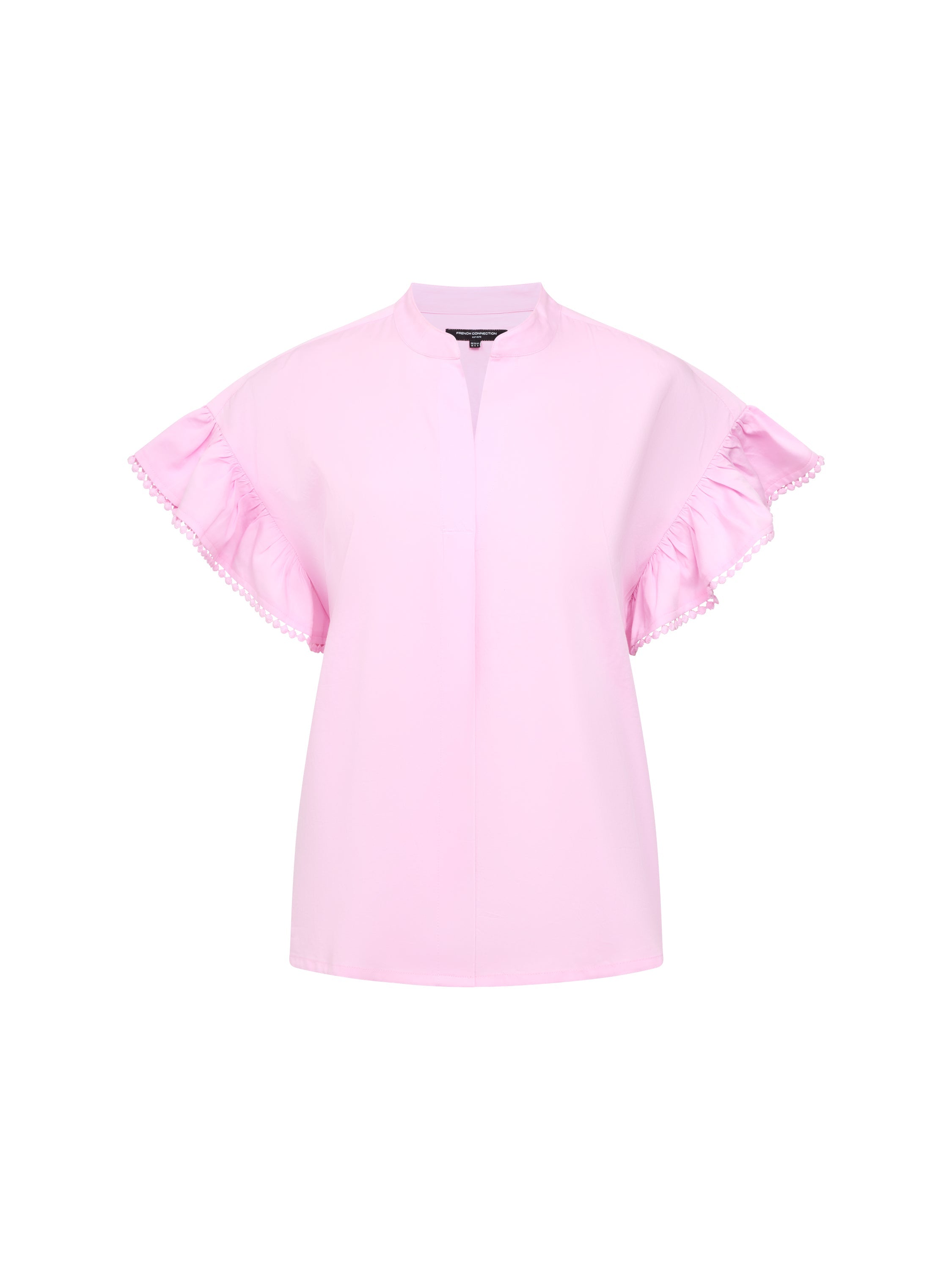 Sindey Cotton Half Placket Trim Detail Shirt