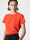 Crepe Light Crew Neck Top