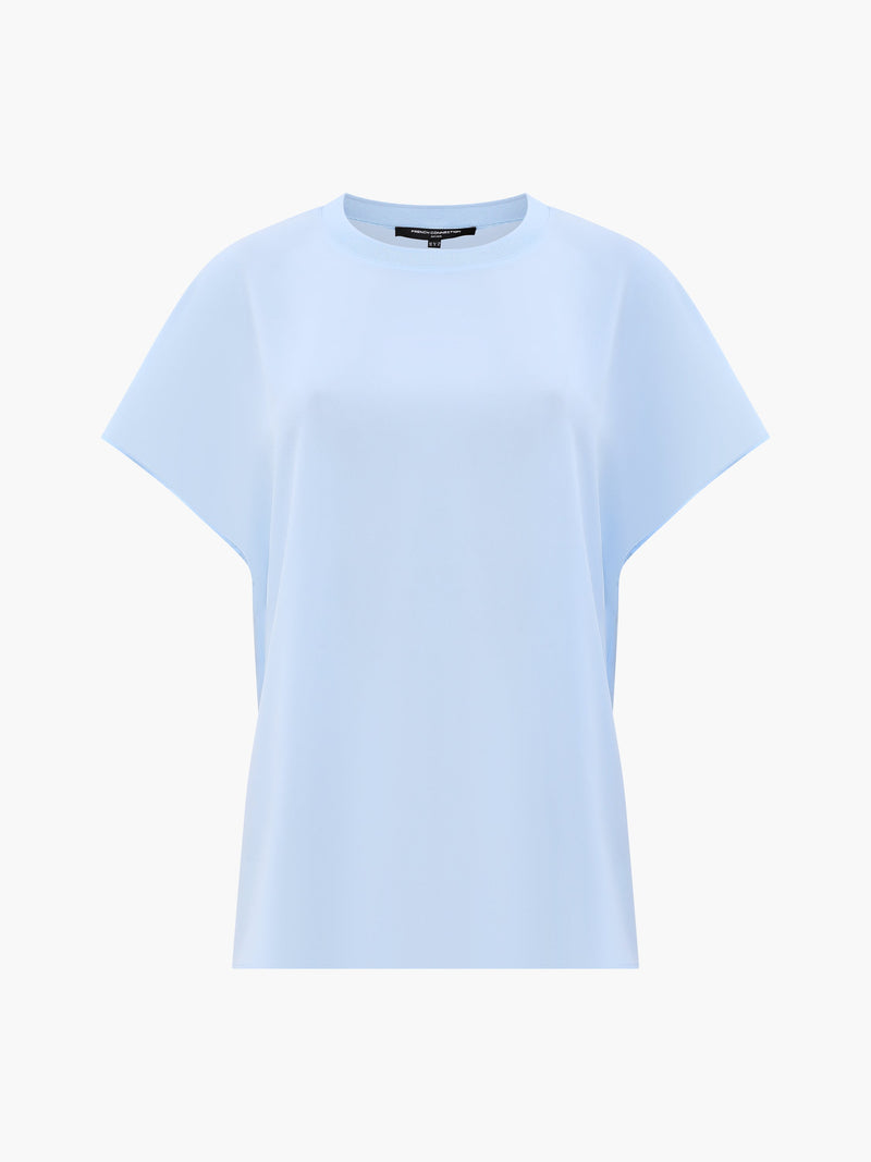 Crepe Light Crew Neck Top