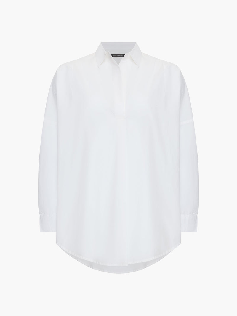 Long Sleeve Poplin Popover Shirt