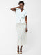 Floriana Crinkle Midi Skirt