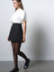 Sharon Jacquard Bow Mini Skirt