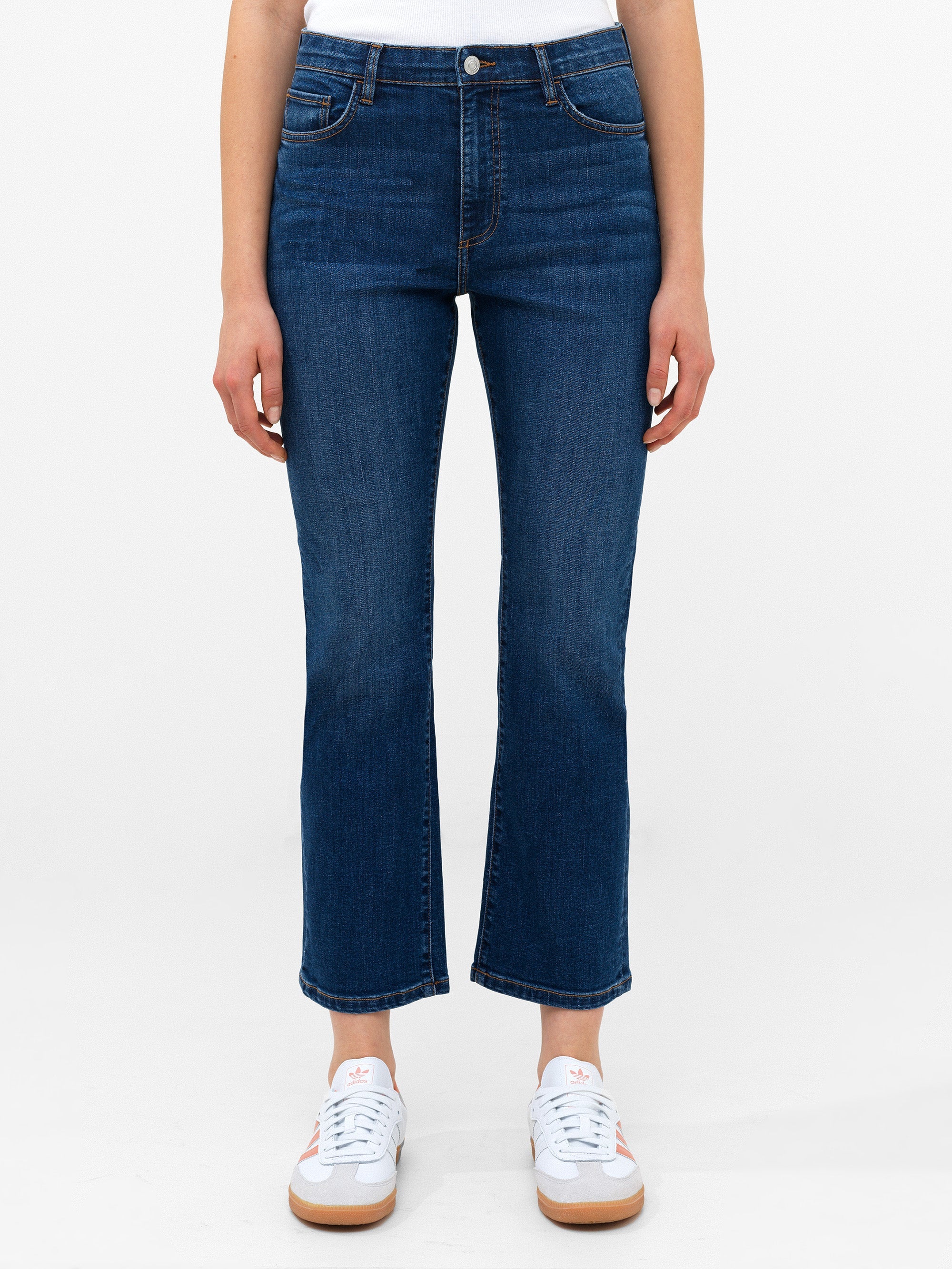 Stretch Denim Bootcut Ankle Length Jeans 30 Inch