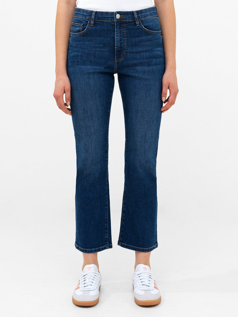 Stretch Denim Bootcut Ankle Length Jeans 30 Inch