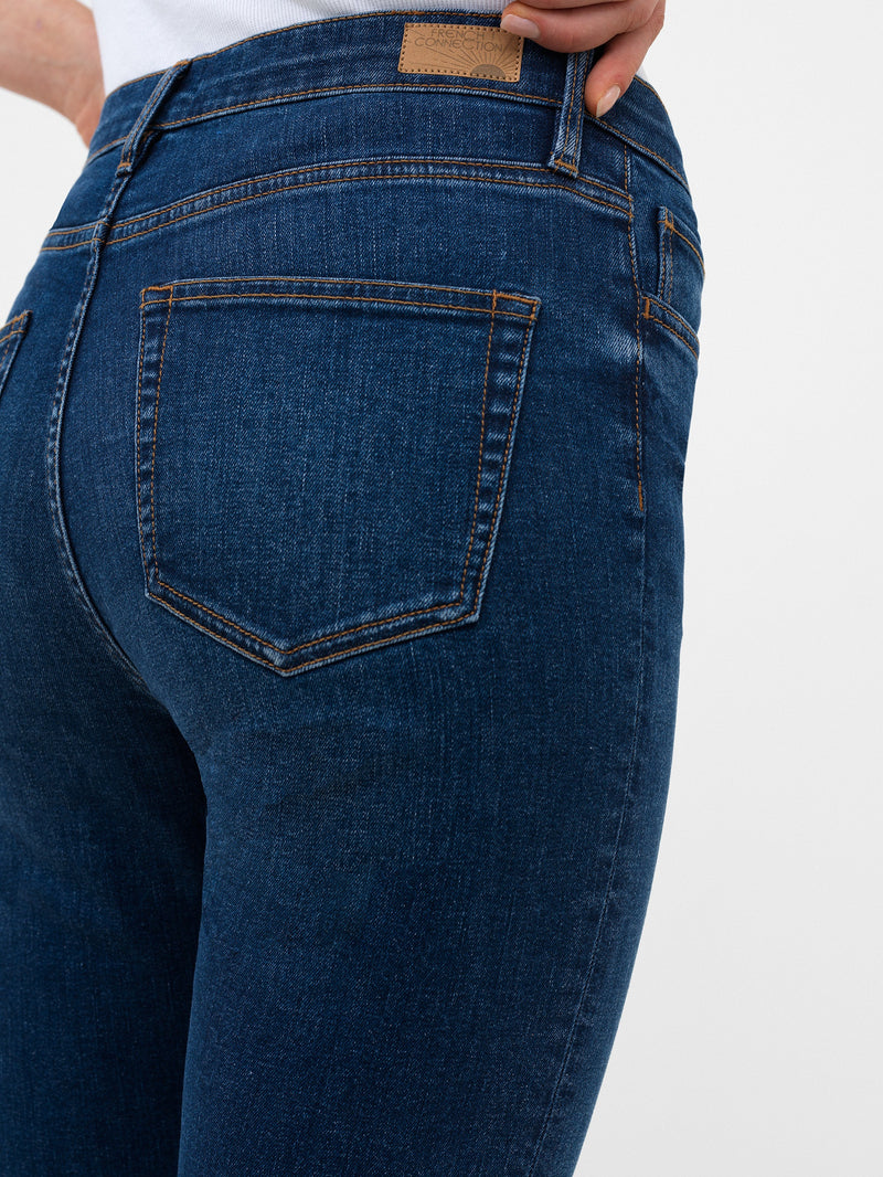 Stretch Denim Bootcut Ankle Length Jeans 30 Inch