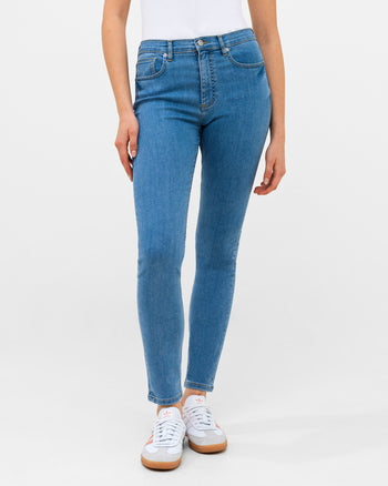 Soft Stretch Denim High Rise Skinny Jeans 30 Inch