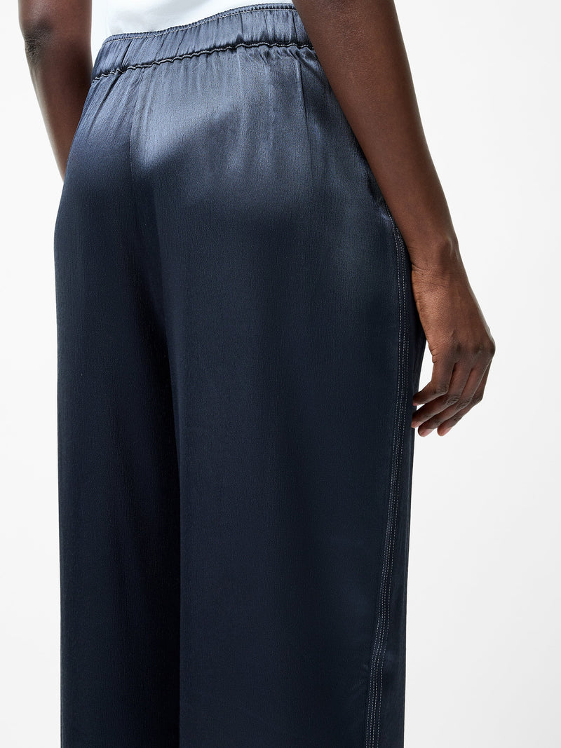 Akita Satin Stretch Wide Leg Trousers