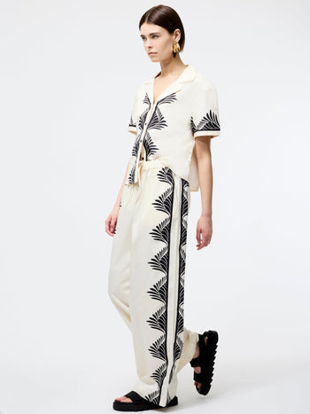 Nola Alexis Printed Wide Leg Trousers