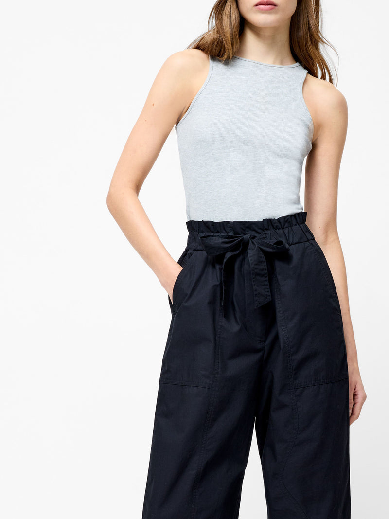 Cotton Paper Bag Trousers