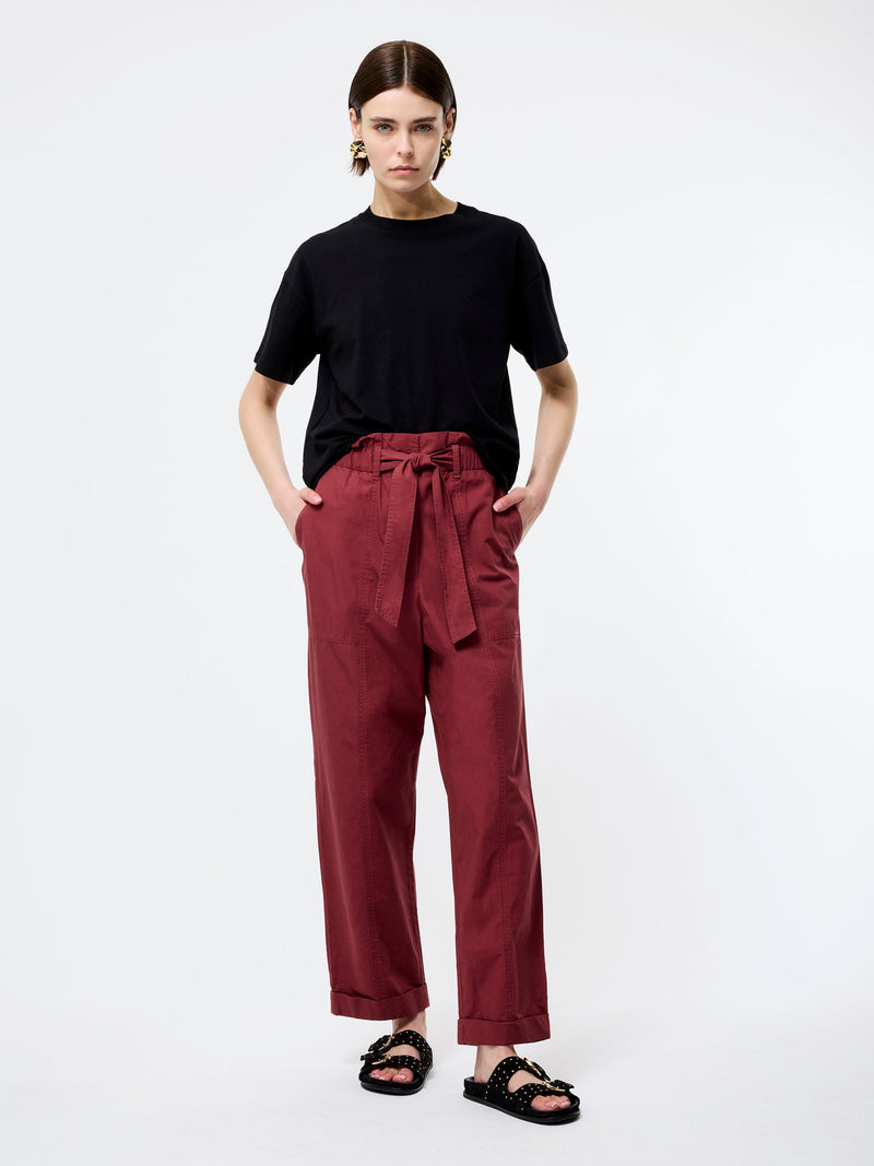 Cotton Paper Bag Trousers