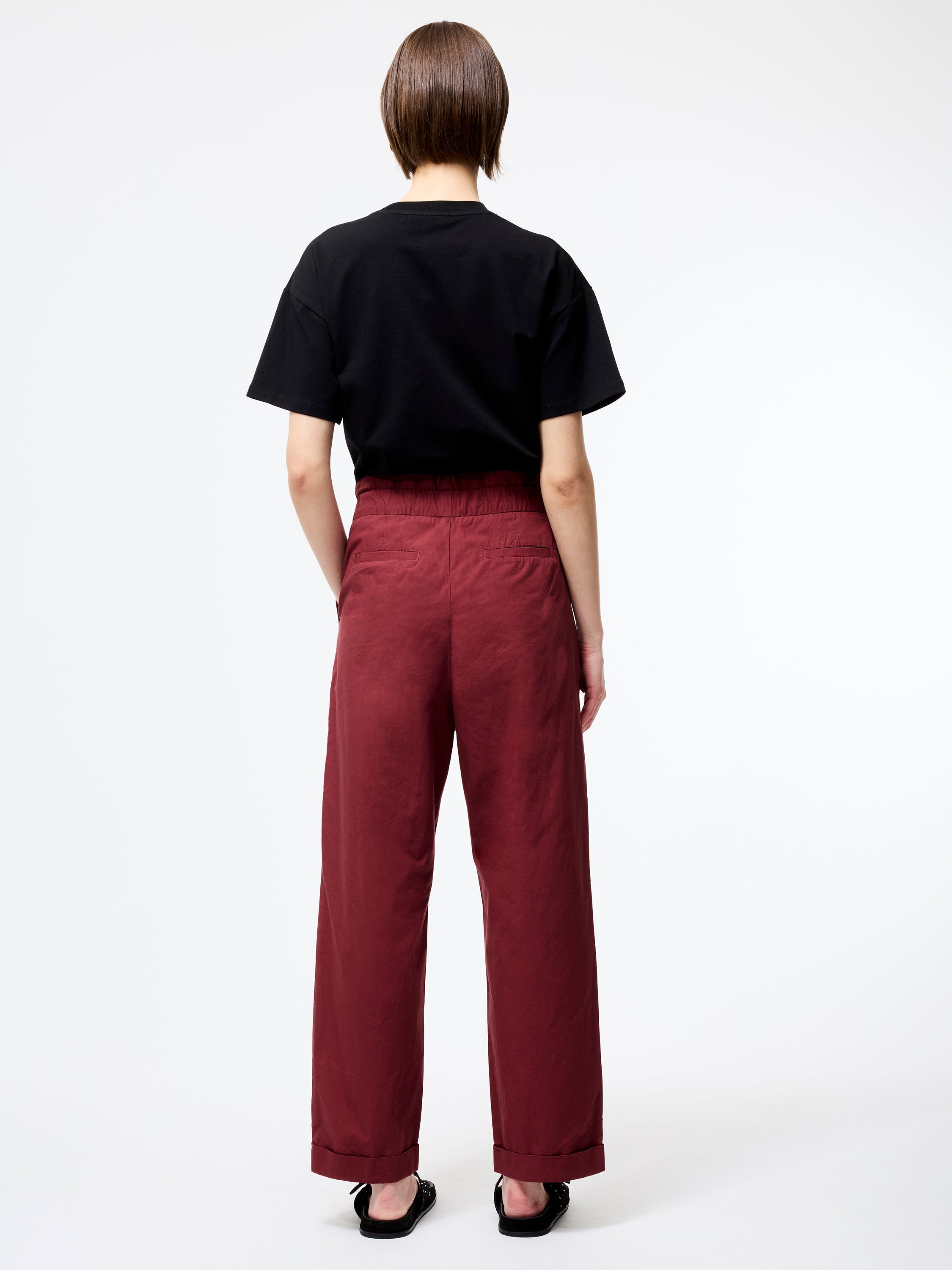Cotton Paper Bag Trousers