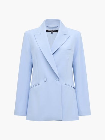 Sammie Tailored Light Blue Double Breasted Blazer